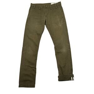 Rogue Territory Officers Trousers Men's 29x30.5 Slim Taper Selvedge Pants